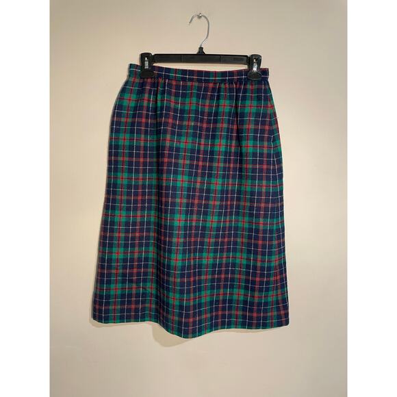 Pendleton Dresses & Skirts - Vintage Pendleton Plaid 100% Virgin Wool Skirt